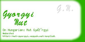 gyorgyi mut business card